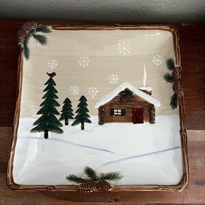 NWT Heartland St Nicholas Square Holiday Platter